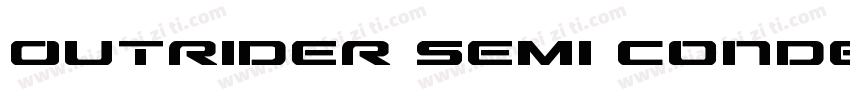 Outrider Semi Condensed字体转换